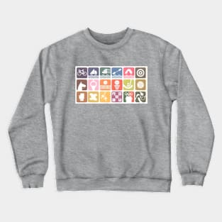 1968 Summer Olympic Games Event Pictographs Crewneck Sweatshirt